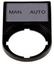Picture of Eaton Tabliczka opisowa MAN-AUTO 50x30mm czarna 22mm prostoktna (216500)