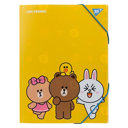 Picture of Elastīgā mape YES Line Friends A4
