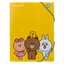Attēls no Elastīgā mape YES Line Friends A4