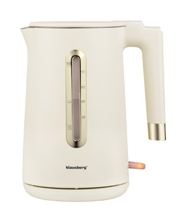 Изображение Electric kettle, 1.7 L, cream, 1500–1800 W, Klausberg KB 9004