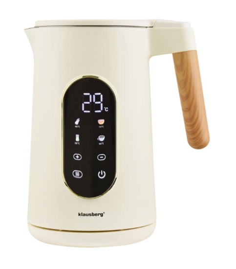 Изображение Electric kettle, 1.7L, 2200W, beige/rose gold, Klausberg, KB 9005
