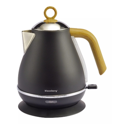 Изображение Electric kettle, 2200W, 1.7l black, KB 7706, Klausberg