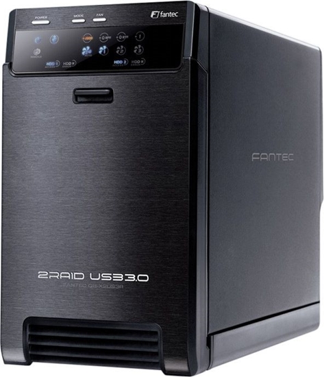 Picture of FANTEC QB-X2US3R black 2x3,5  SATA RAID HDD USB3.0