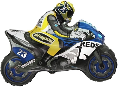 Picture of Flexmetal Balon foliowy Motor niebiesko-óty 60cm