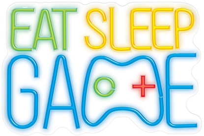 Picture of Forever Light Neon PLEXI LED EAT SLEEP GAME multikolor FPNE33