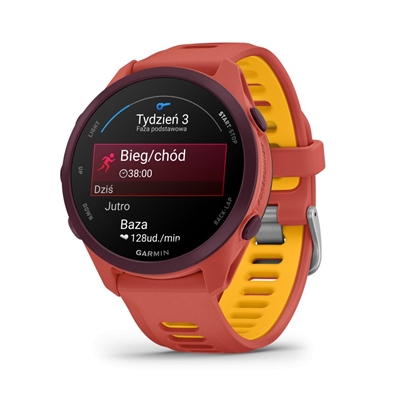 Picture of Garmin Forerunner 170 Music, Red Pink with Red Pink/Mango Band