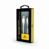 Picture of Gembird USB Male - Micro USB Male Premium cotton braided 1m Silver/White
