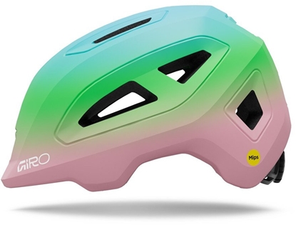 Attēls no Giro Kask dziecicy GIRO SCAMP MIPS II matte light pink/green fade rozmiar S (49-53 cm) [GR-39347-E10-S]
