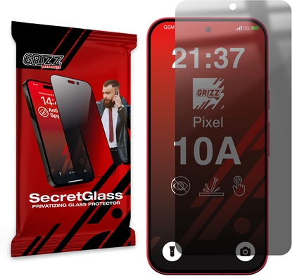 Attēls no GrizzGlass Matowe szko prywatyzujce GrizzGlass SecretGlass do Google Pixel 10a
