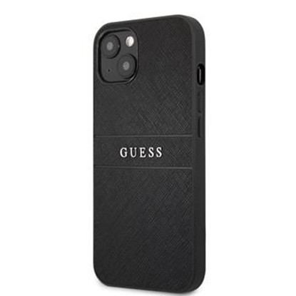 Attēls no Guess Apple iPhone 13 Mini PU Leather Saffiano Case Black