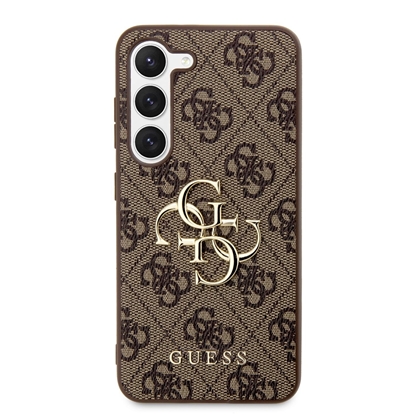 Picture of Guess PU 4G Metal Logo Case for Samsung Galaxy S23 / brown