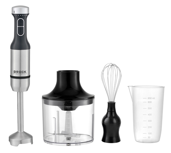 Picture of Hand blender set (650ml chopper) 8 speeds BROCK HBS 9002 S 1000W