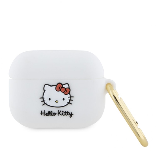 Picture of Hello Kitty Apple Airpods Pro cover Silicone 3D Kitty Head White