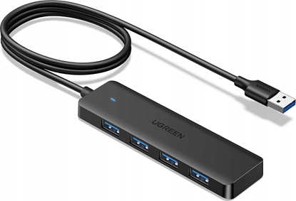 Picture of HUB USB Ugreen HUB Ugreen CM219 35574 z 4 portami USB-A 3.0 i kablem USB-A 3.0 1m - czarny