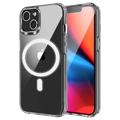Attēls no iLike Apple Case for iPhone 16 PRO Clear Mag Cover (STR) compatible with MagSafe transparent
