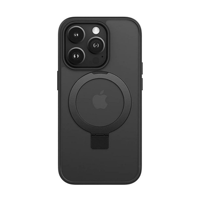 Attēls no iLike Apple iPhone 15 Pro Kickstand Case with MagSafe Black