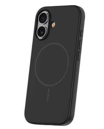 Attēls no iLike Apple iPhone 16 Soft Touch Silicone case With Magnetic Black
