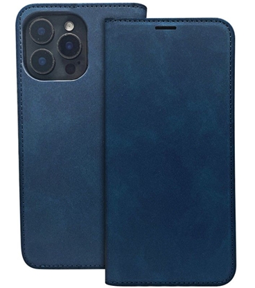 Attēls no iLike Samsung Galaxy A15 4G / A15 5G Smart Suede case Navy Blue