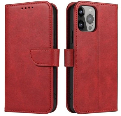 Изображение iLike Samsung Galaxy A54 5G cover with flip wallet stand Red