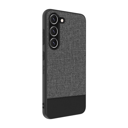 Picture of iLike Samsung Galaxy S23 Plastic Leather Back Cover Gray