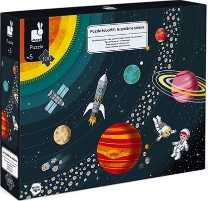 Picture of Janod Puzzle edukacyjne Ukad soneczny 100 elementów (J02678)