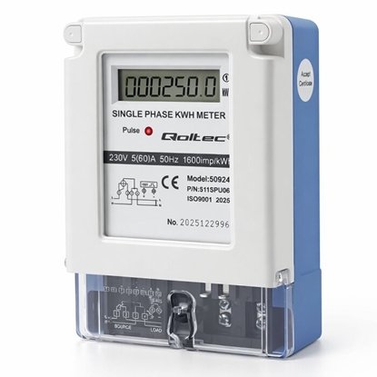 Picture of Jednofazowy miernik zużycia energii | 230V | 5(60)A | LCD 
