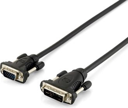 Изображение Kabel Equip DVI-I - D-Sub (VGA) 1.8m czarny (0118943)