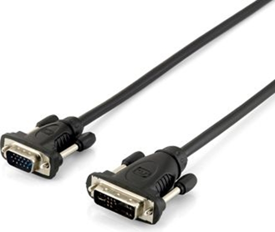 Изображение Kabel Equip DVI-I - D-Sub (VGA) 1.8m czarny (0118943)