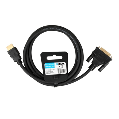 Изображение Kabel HDMI do DVI FullHD 1080p 2 m
