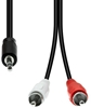 Изображение Kabel ProXtend Mini-Jack 3-Pin to 2 x RCA Cable M-M Black 0.5M