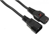 Picture of Kabel przedłużający zasilający blokada IEC LOCK 3x1mm2 C14/C13 prosty M/Ż 5m Czarny