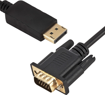 Picture of Kabel Retoo DisplayPort - D-Sub (VGA) 1.8m czarny (E375)