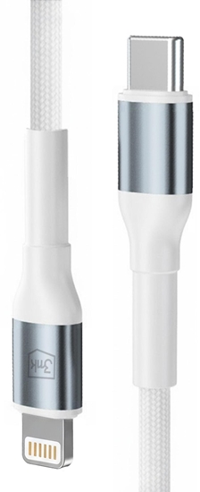 Изображение Kabel USB 3MK Accessories - 3mk Hyper Cable N-SERIES C to Lightning 2m PD 3.0 9V/3A 27W White