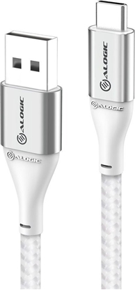 Picture of Kabel USB Alogic Alogic USB Kabel USB 2.0 to USB-A 3A/480Mbps 0.3m silber