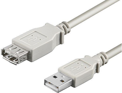 Picture of Kabel USB Goobay USB-A - USB-A 3 m Biay (68716)