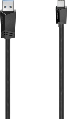 Picture of Kabel USB Hama USB-A - USB-C 1 m Czarny (200657)