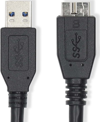 Attēls no Kabel USB Nedis USB-A - micro-B 1 m Czarny (CCGL61500BK10)