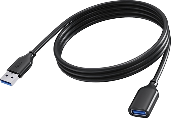 Picture of Kabel USB Vision Przeduacz USB - USB Typ A (W) do USB Typ A (M) - USB 3.0 - 2 m - czarny