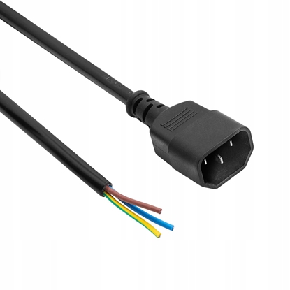 Изображение Kabel zasilajcy C14 AK-OT-10C CU 3x1mm 3m