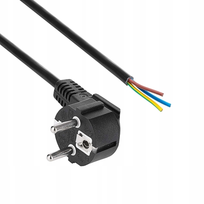 Изображение Kabel zasilajcy CEE 7/7 AK-OT-01S CU 3x1.5mm 1.5m