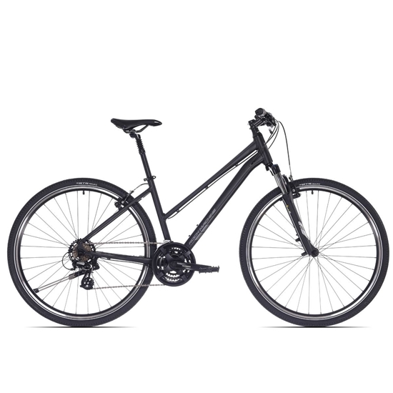 Изображение Kalnu velosipēds Rock Machine Rokk 30 Easy Entry, Matte Black (Rata izmērs: 28,  Rāmja izmērs: L)