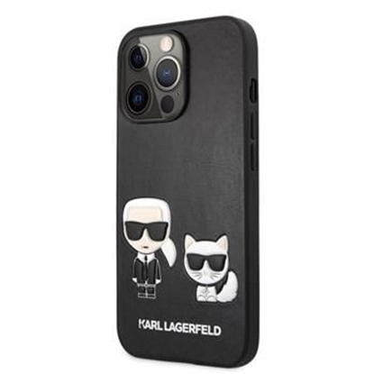 Picture of Karl Lagerfeld Apple iPhone 13 Pro Choupette PU Leather Case Black