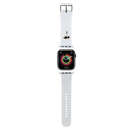 Picture of Karl Lagerfeld Karl Lagerfeld 3D Rubber Karl Head strap for Apple Watch 38/40/41mm - white