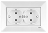 Picture of Karre dubultā elektrības kontaktligzda [rozete] ar zemējumu