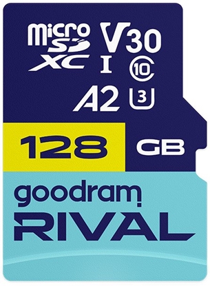 Изображение Karta pamięci microSD 128GB Rival UHS-I V30 U3 C10 A2 170/120MBs