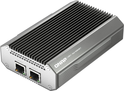 Picture of Karta sieciowa Qnap QNAP QNA-UC10G2T - adapter sieciowy - USB4 / Thunderbolt 4 - 10Gb Ethernet x 2