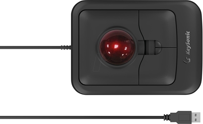 Изображение KeySonic MSM KSM-4006-UT Corded Trackball-Maus schwarz