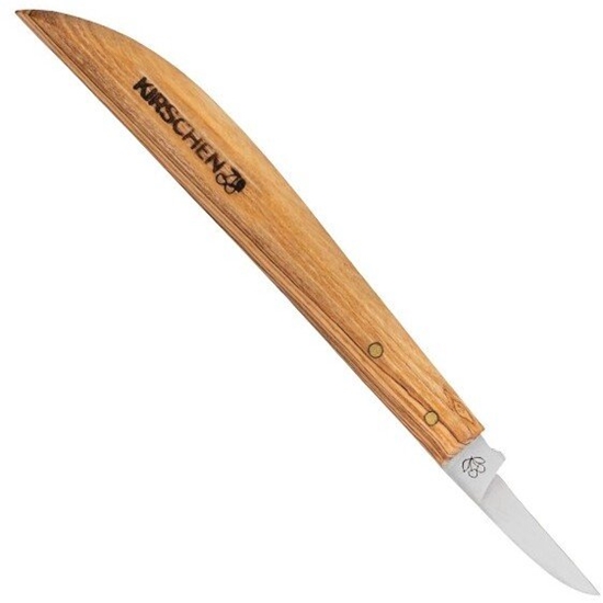 Изображение Kirschen Notched carving knife with olive wood booklet