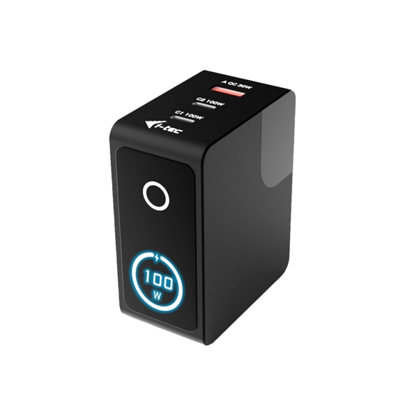 Picture of Ładowarka 100W Intelligent Multiport USB Charger 2xUSB-C 1xUSB-A LCD 150 cm