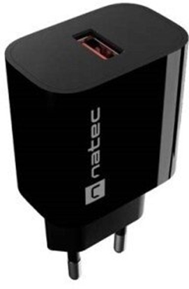 Picture of Ładowarka sieciowa Ribera 1xUSB-A 18W czarna 